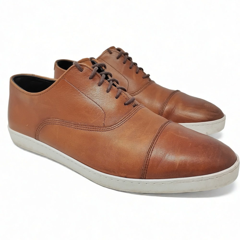 Allen Edmonds Park Avenue 8.5 D Cap-Toe Leather Sneakers Mens Dress Casual 4322